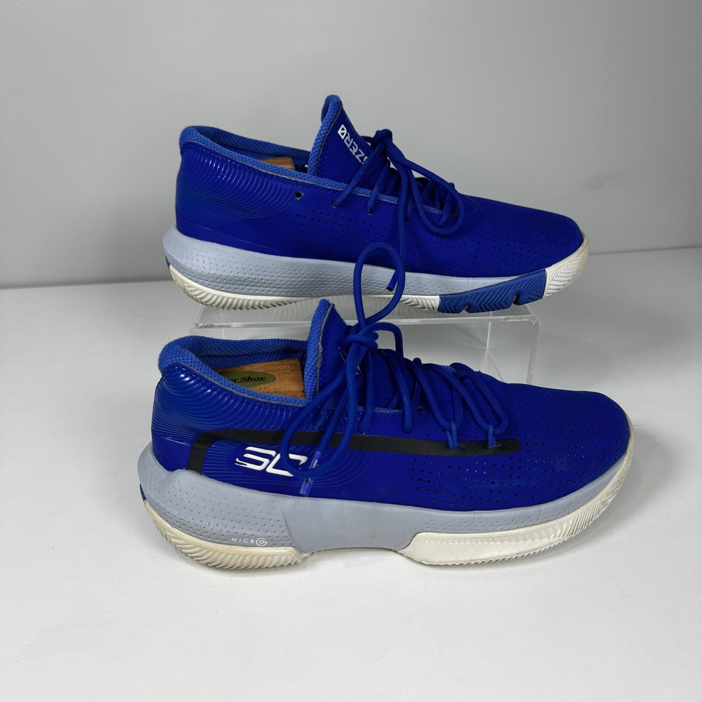 Under Armour SC 3Zero Boys Basketball Shoes Blue 3022117-400 Size 6Y